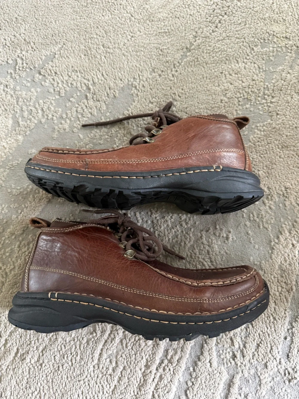 L.L. Bean Allagash Chukka Boots brown leather lace up 8